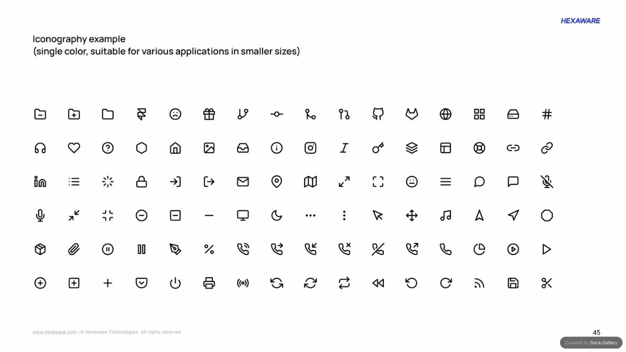 Hexaware Brand Guidelines 2024, slide 45