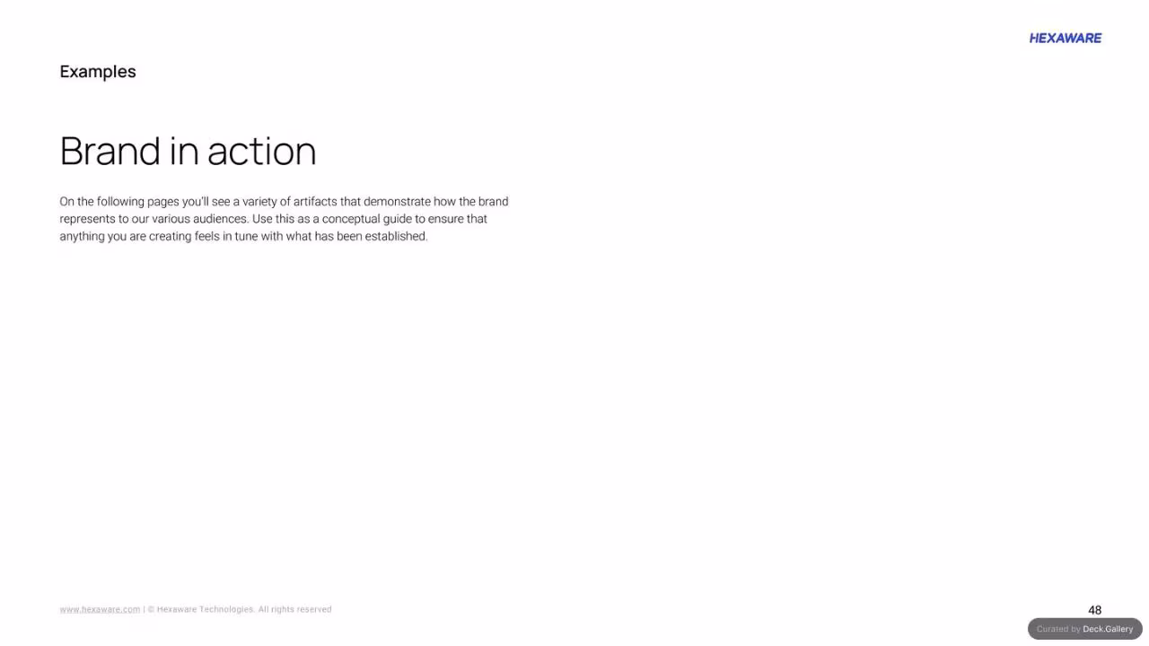 Hexaware Brand Guidelines 2024, slide 48