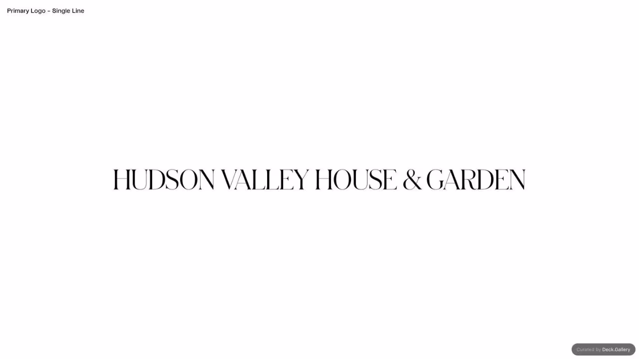 Hudson Valley House & Garden Brand Guidelines 2019, slide 3
