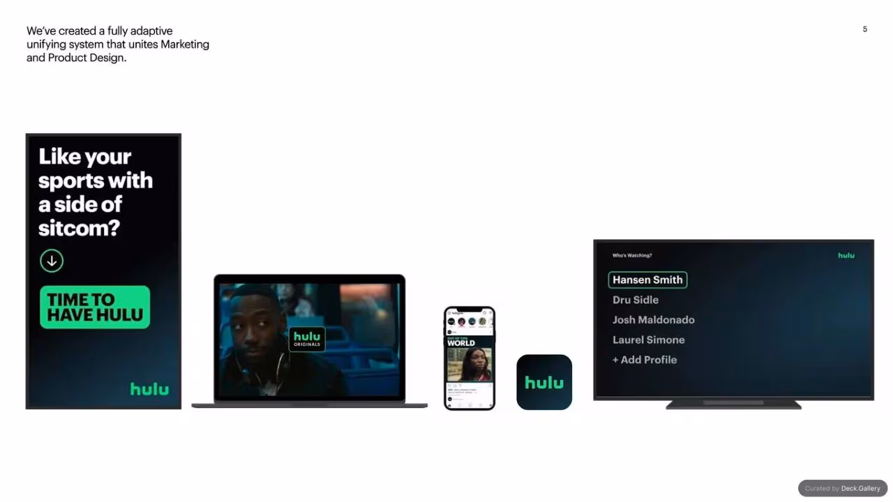 Hulu Brand Guidelines 2024, slide 5