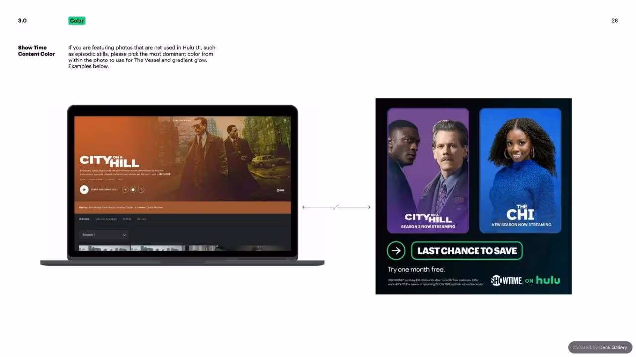 Hulu Brand Guidelines 2024, slide 28