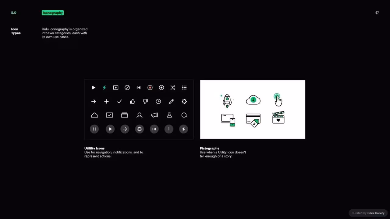 Hulu Brand Guidelines 2024, slide 47