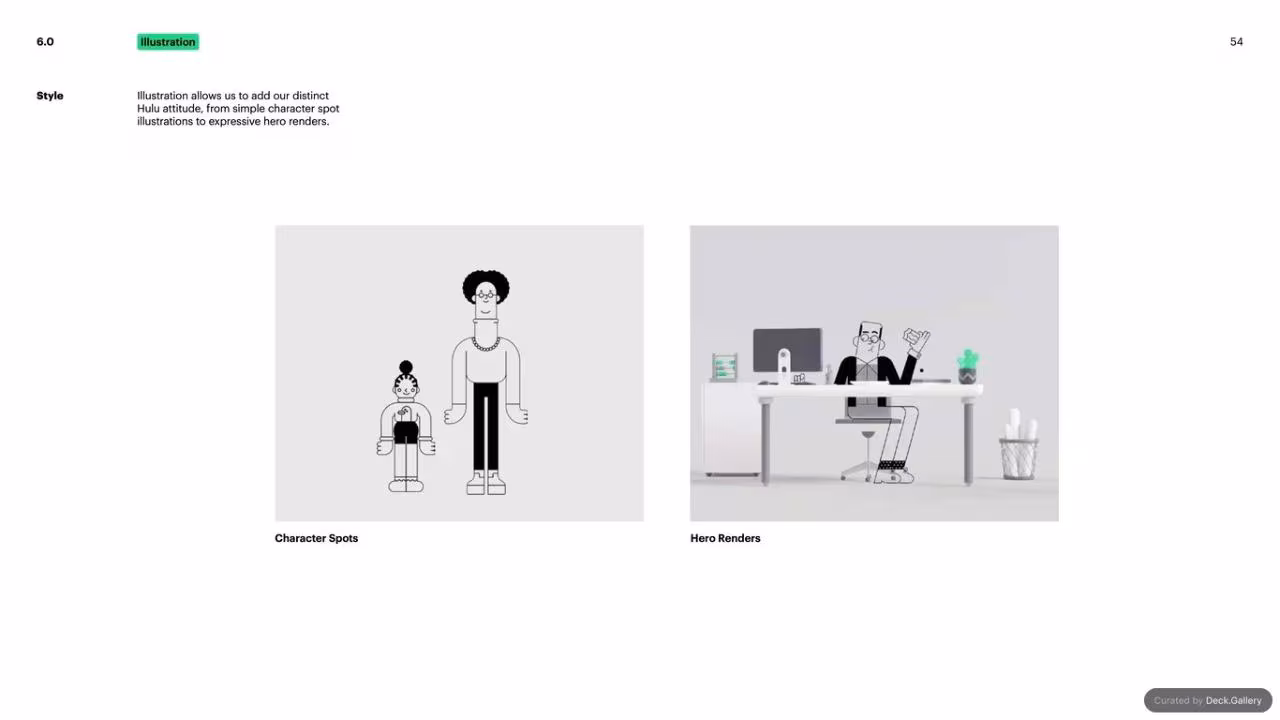 Hulu Brand Guidelines 2024, slide 54