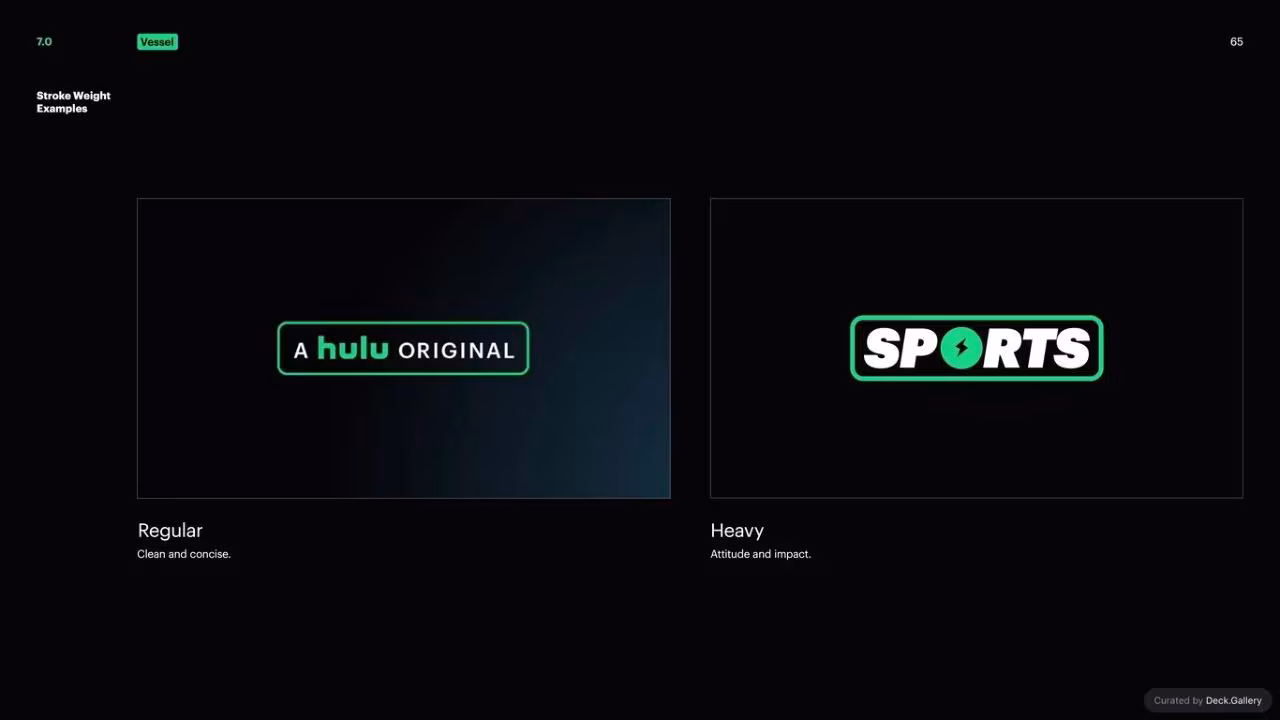 Hulu Brand Guidelines 2024, slide 65