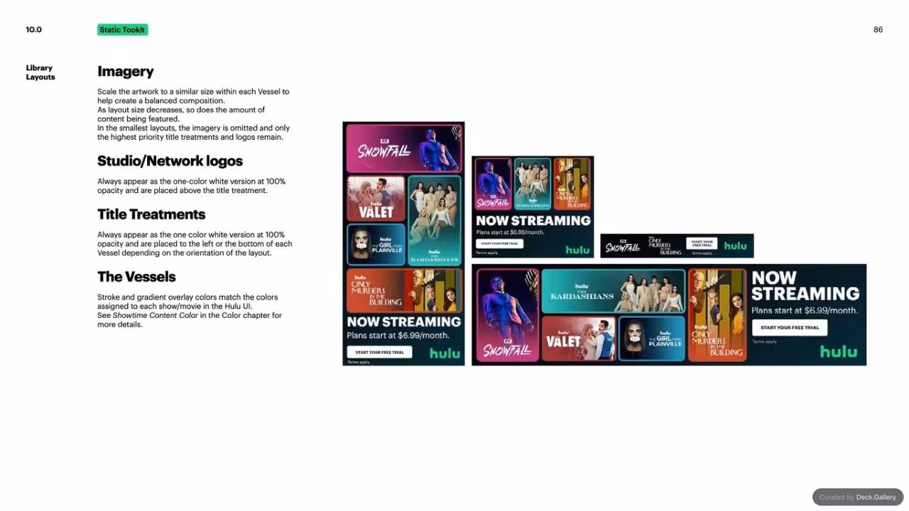 Hulu Brand Guidelines 2024, slide 86