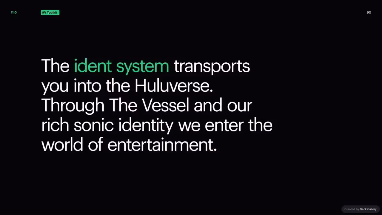Hulu Brand Guidelines 2024, slide 90