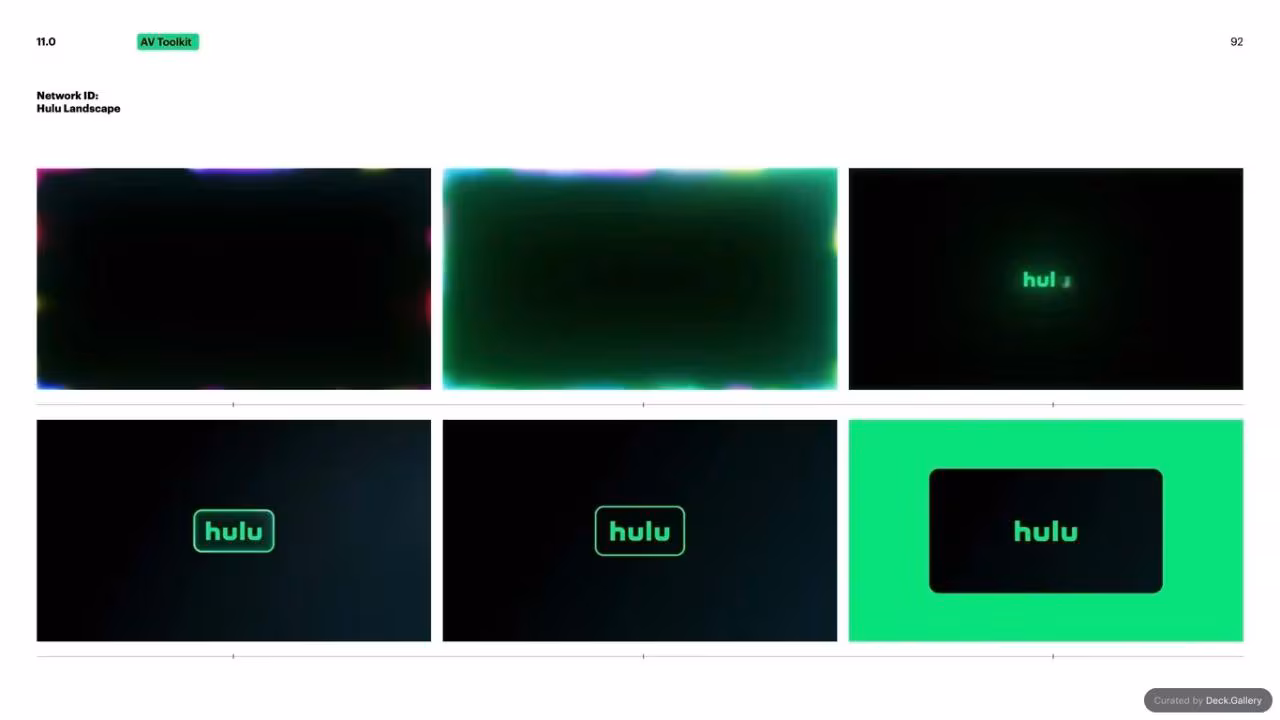 Hulu Brand Guidelines 2024, slide 92