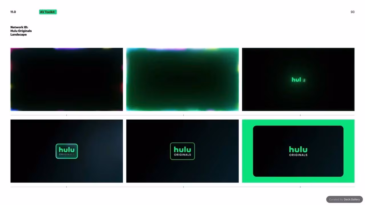 Hulu Brand Guidelines 2024, slide 93
