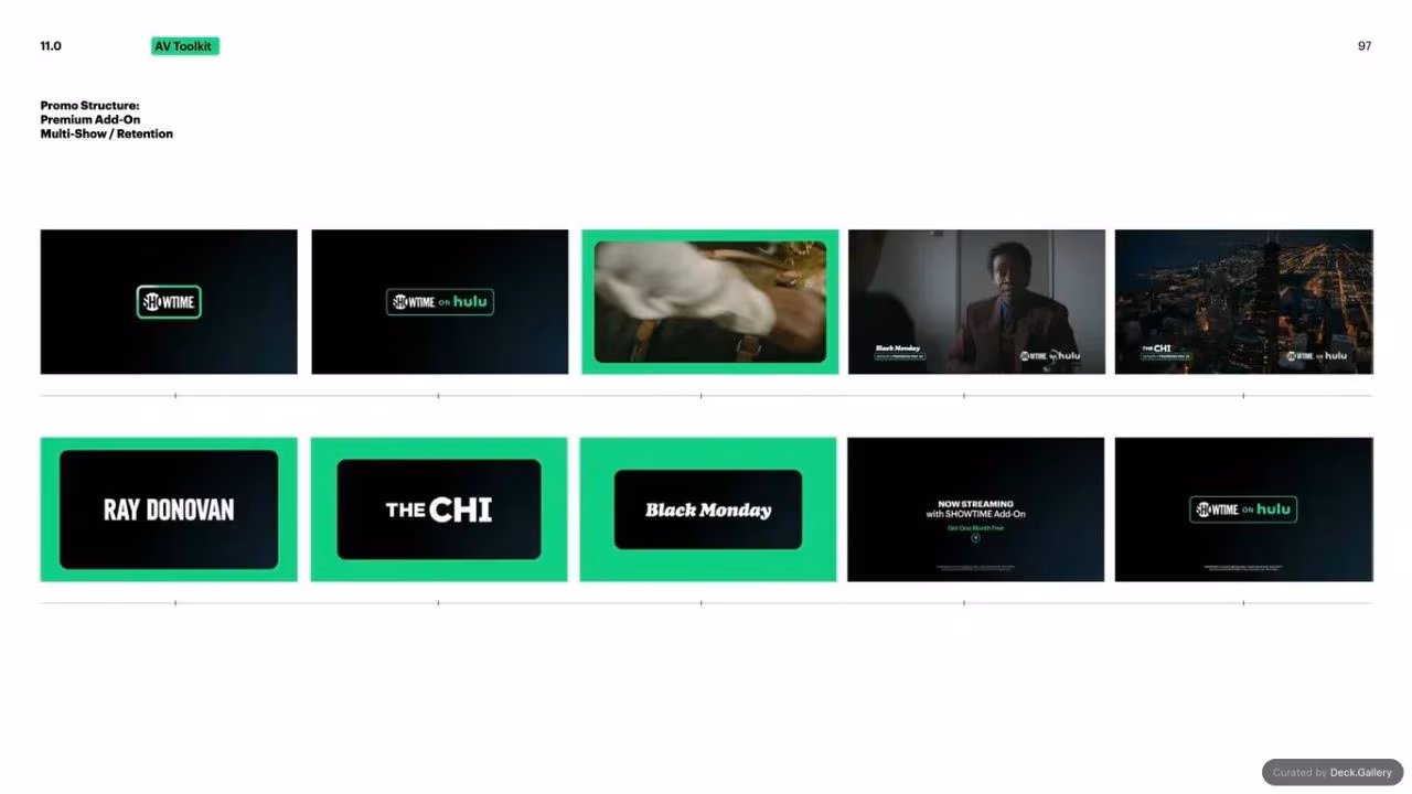 Hulu Brand Guidelines 2024, slide 97