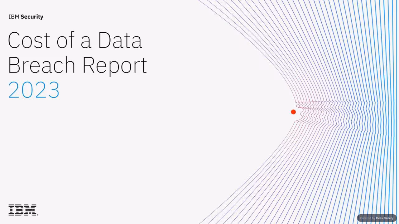 IBM Cost of a Data Breach Report 2023