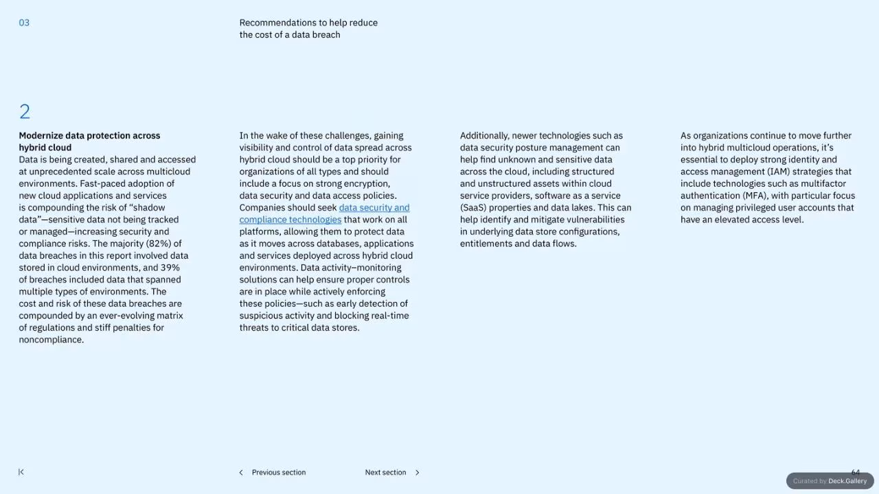IBM Cost of a Data Breach Report 2023, slide 64