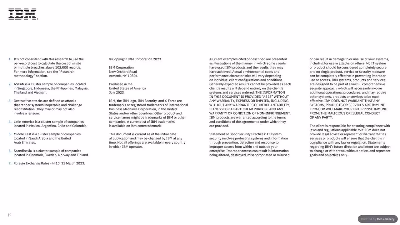 IBM Cost of a Data Breach Report 2023, slide 78