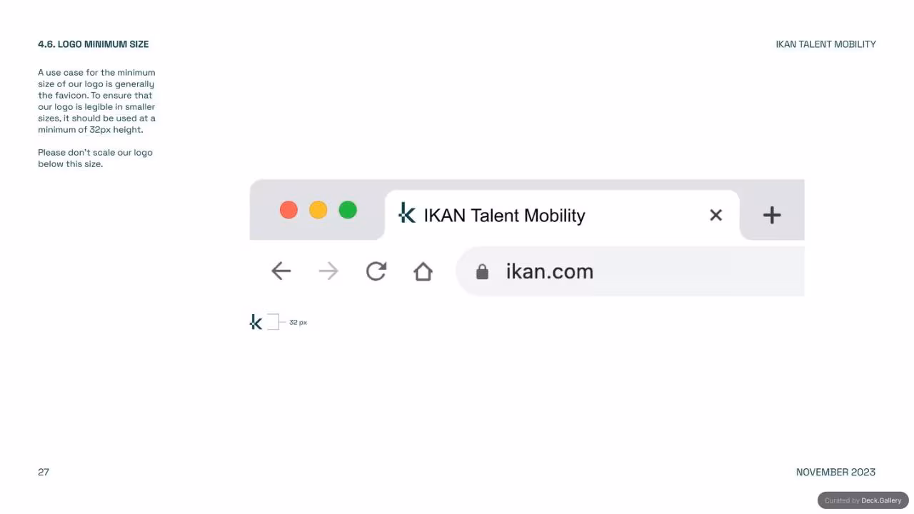 IKAN Brand Guidelines 2023, slide 27