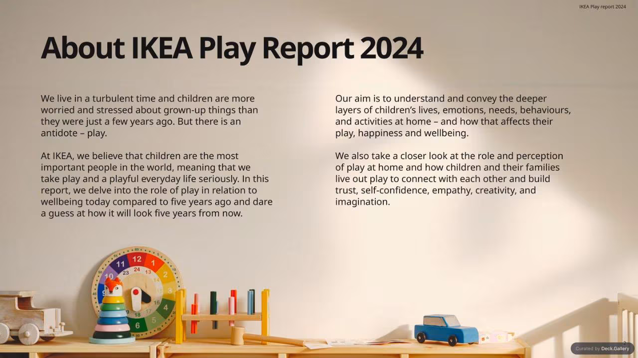 IKEA Play Report 2024, slide 2
