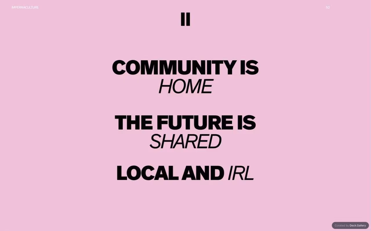 Impermaculture Report, slide 54
