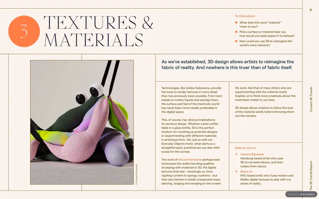 It's Nice That × Adobe 3D Trends Report, slide 8