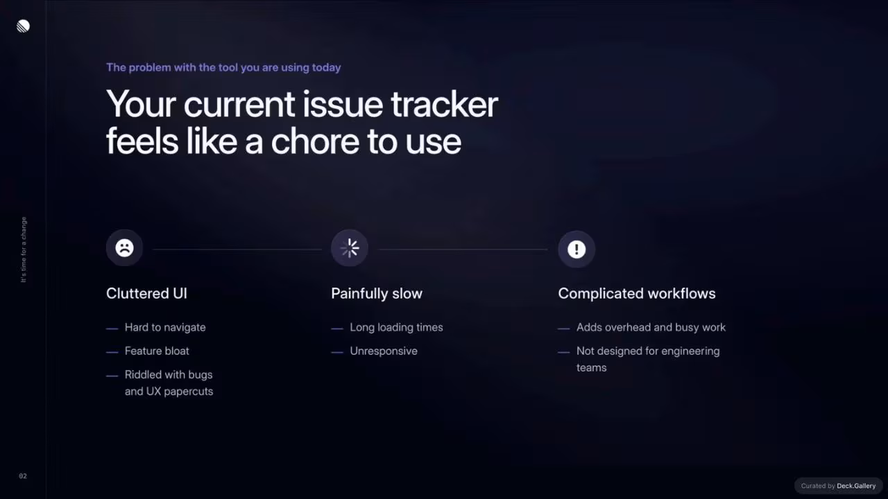 Linear Pitch Deck, slide 3