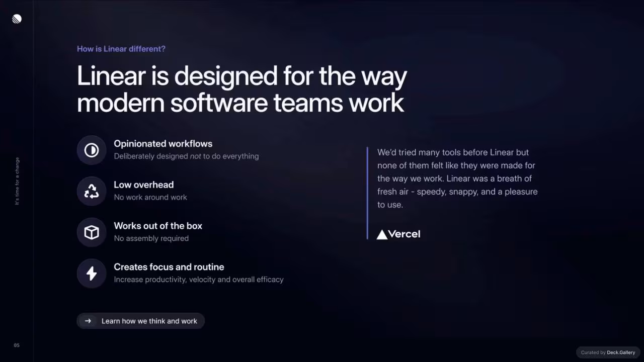 Linear Pitch Deck, slide 6
