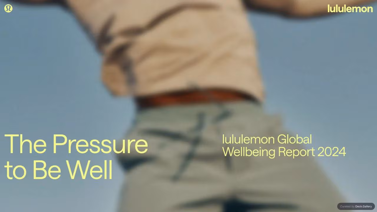 lululemon Global Wellbeing Report 2024