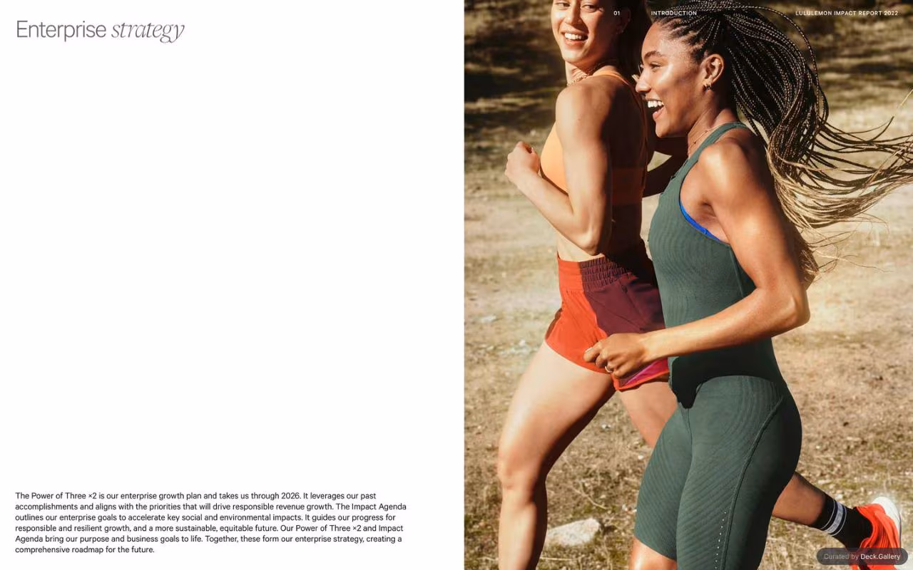 Lululemon Impact Report 2022, slide 7