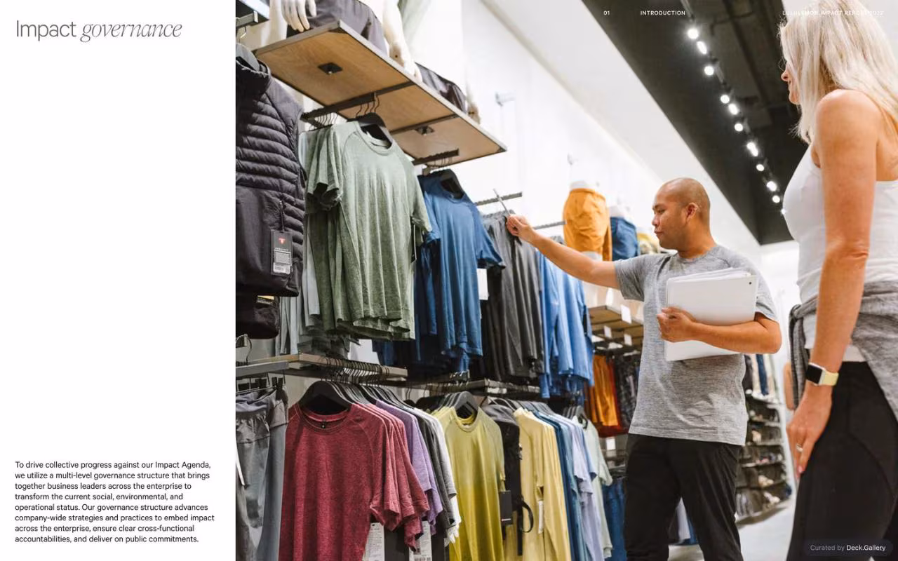 Lululemon Impact Report 2022, slide 12