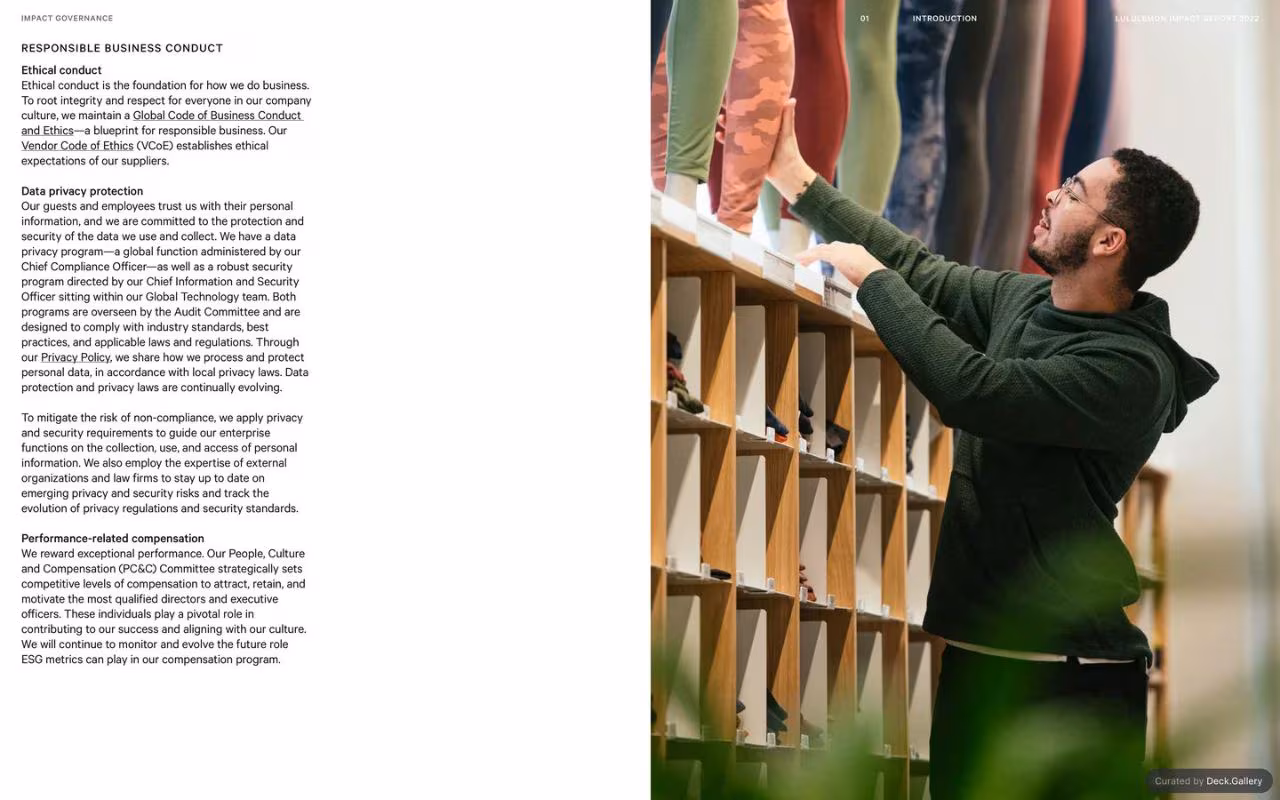 Lululemon Impact Report 2022, slide 14