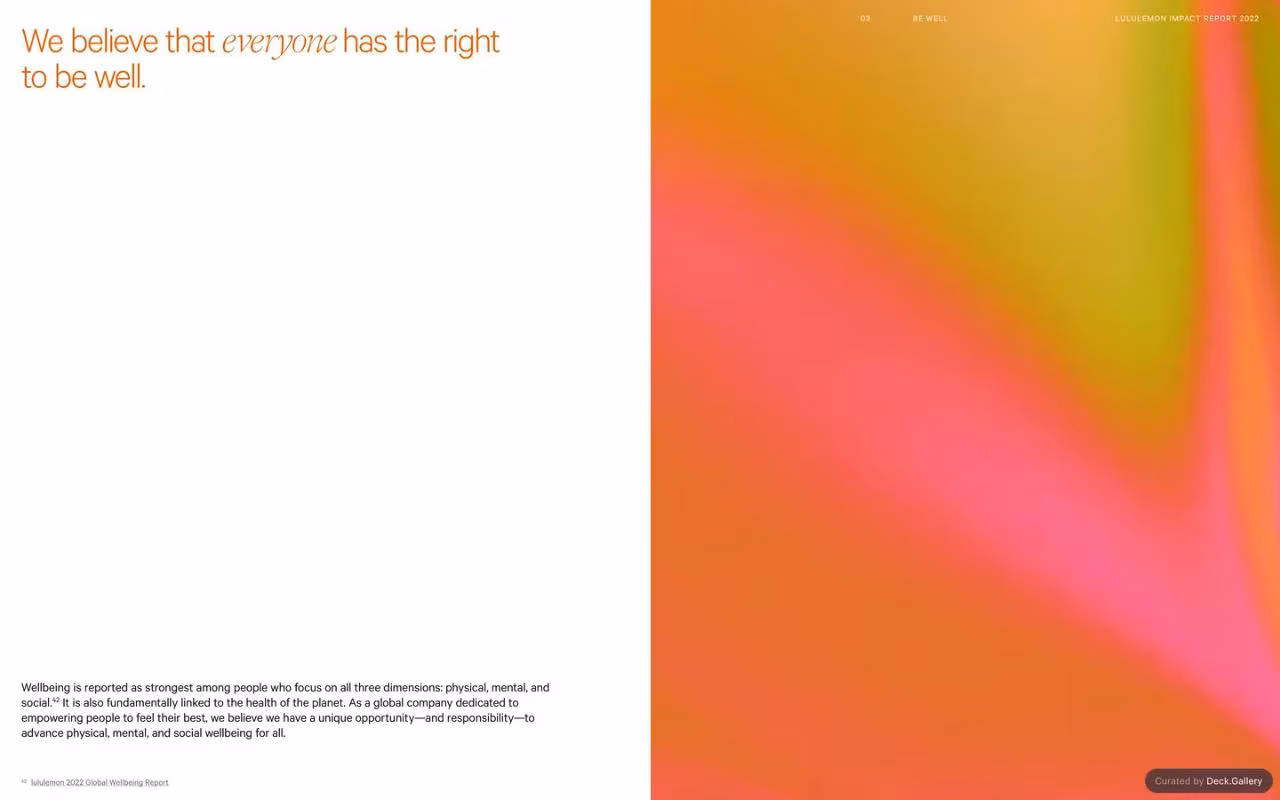 Lululemon Impact Report 2022, slide 35