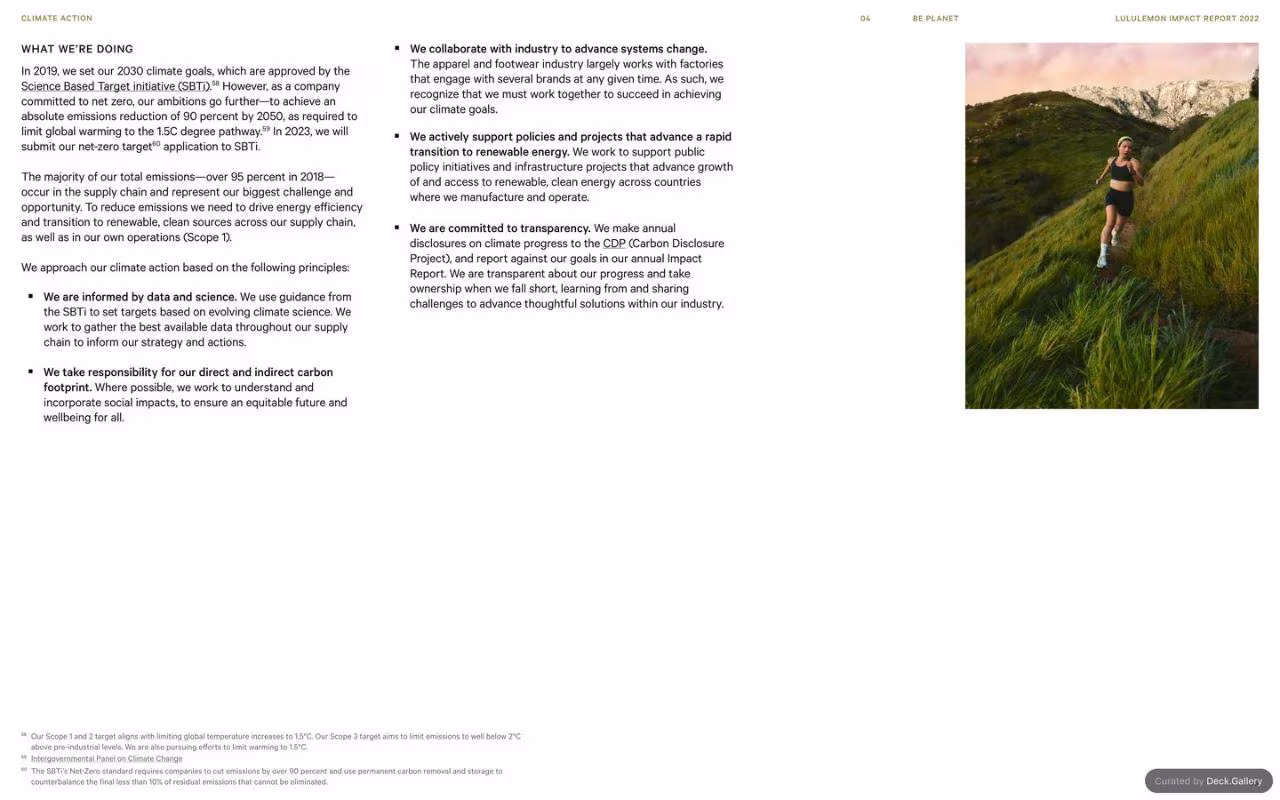 Lululemon Impact Report 2022, slide 49
