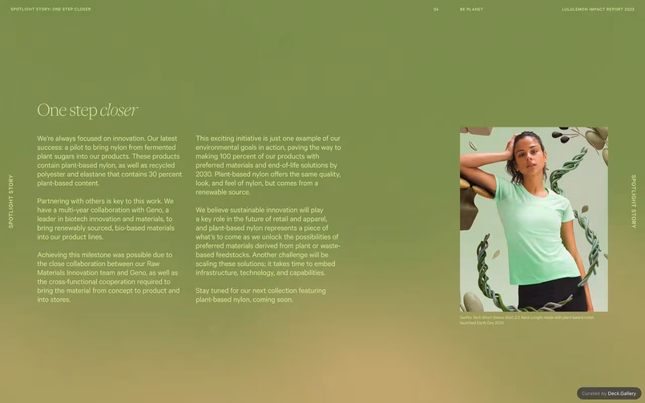 Lululemon Impact Report 2022, slide 59