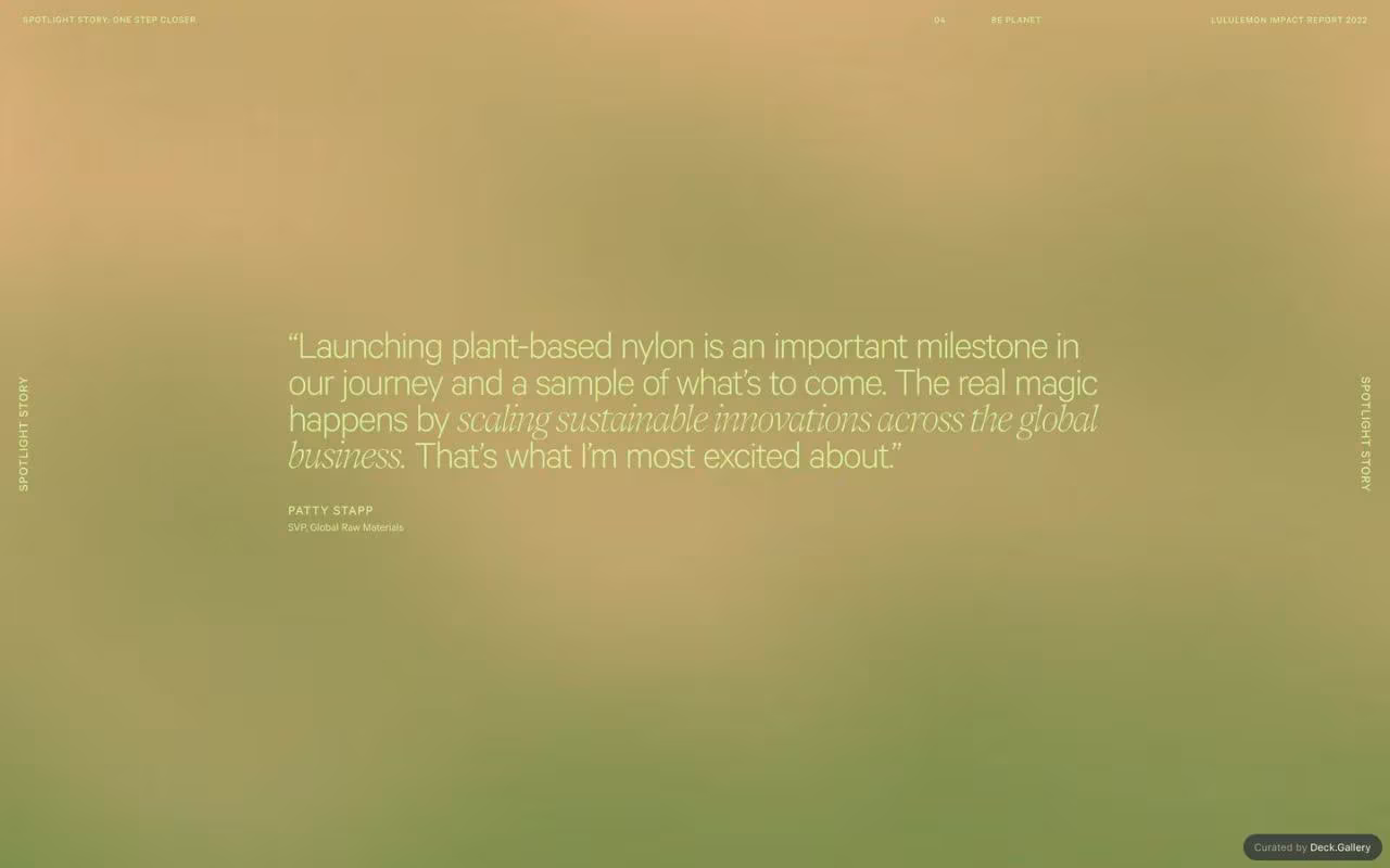 Lululemon Impact Report 2022, slide 60