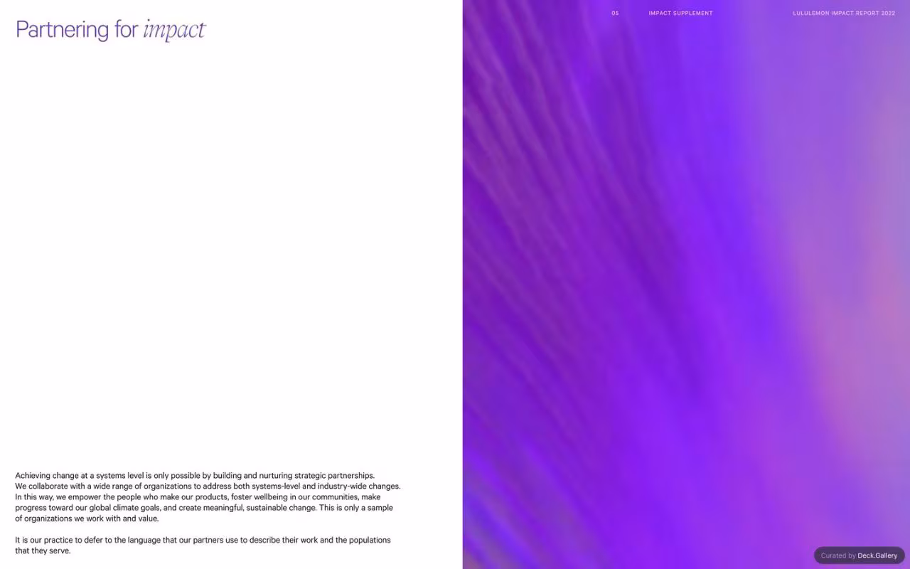 Lululemon Impact Report 2022, slide 70