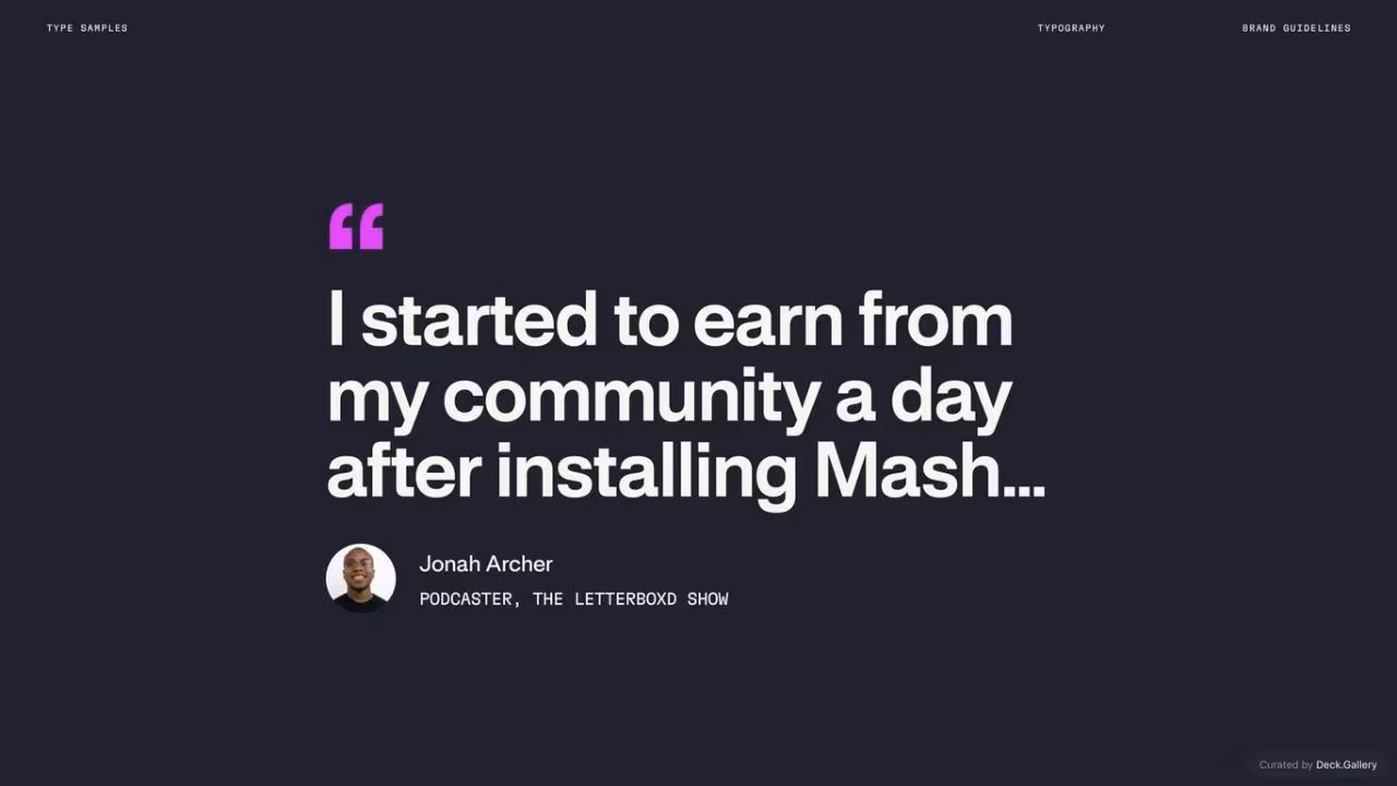 Mash Brand Guidelines 2023, slide 42