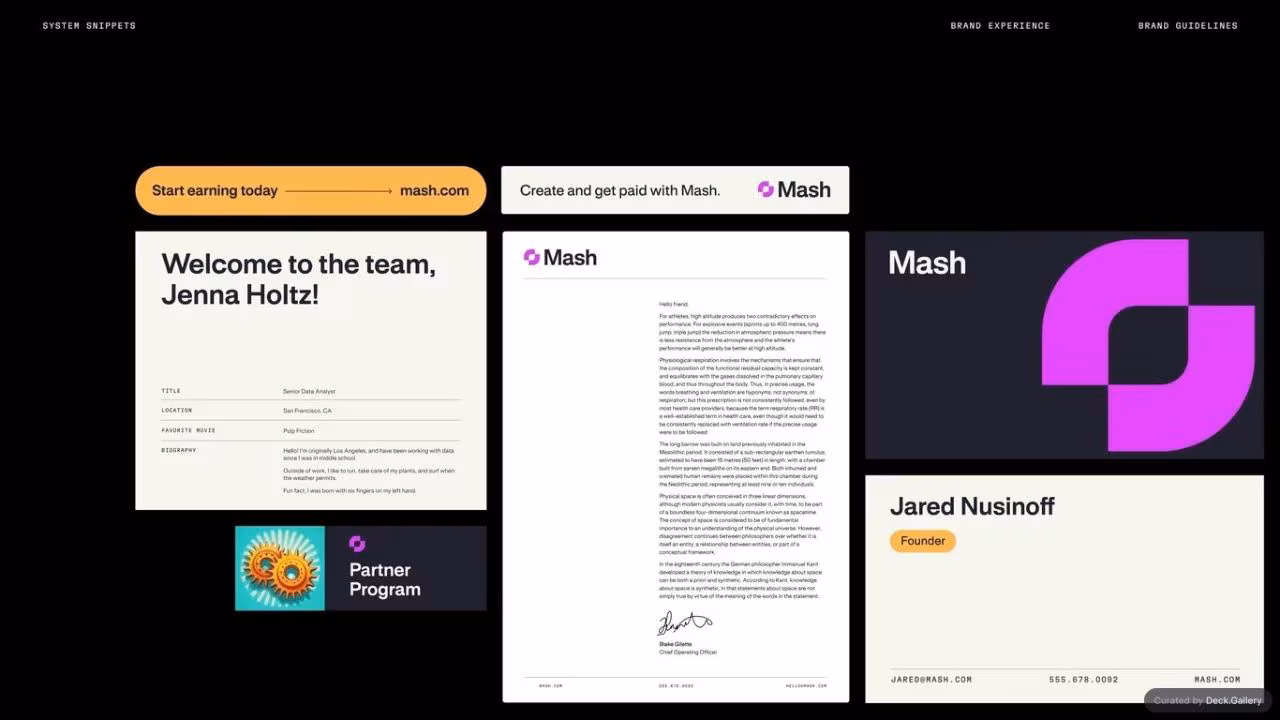 Mash Brand Guidelines 2023, slide 55
