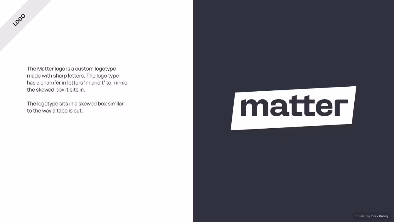Matter Insurance Brand Guidelines 2023, slide 7