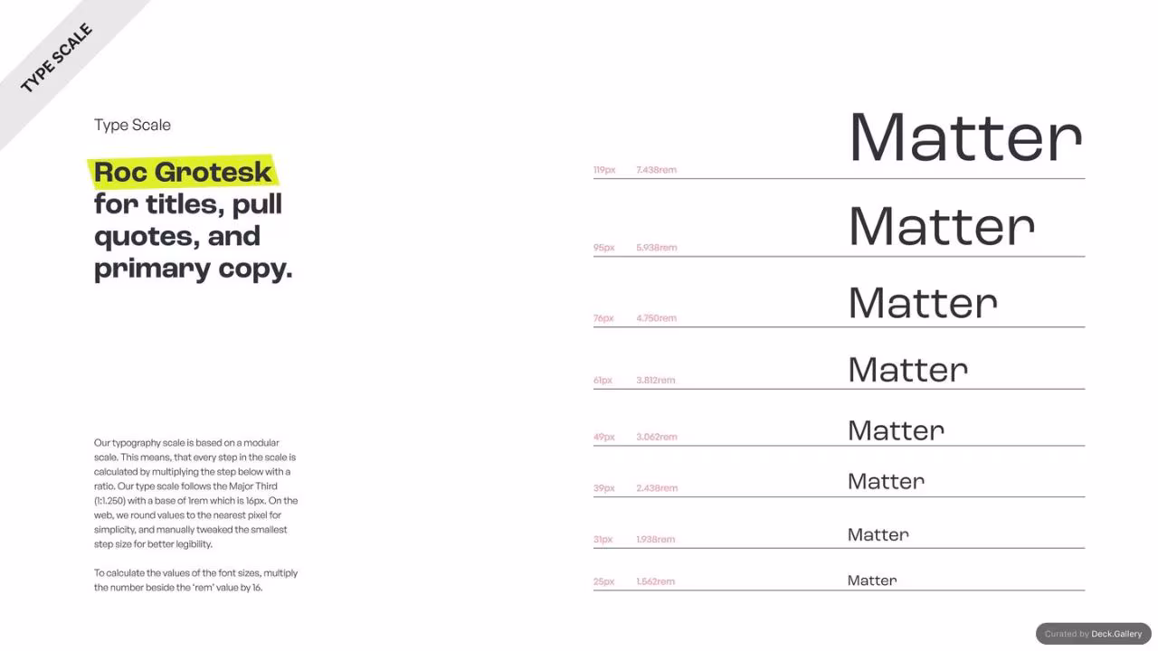 Matter Insurance Brand Guidelines 2023, slide 17