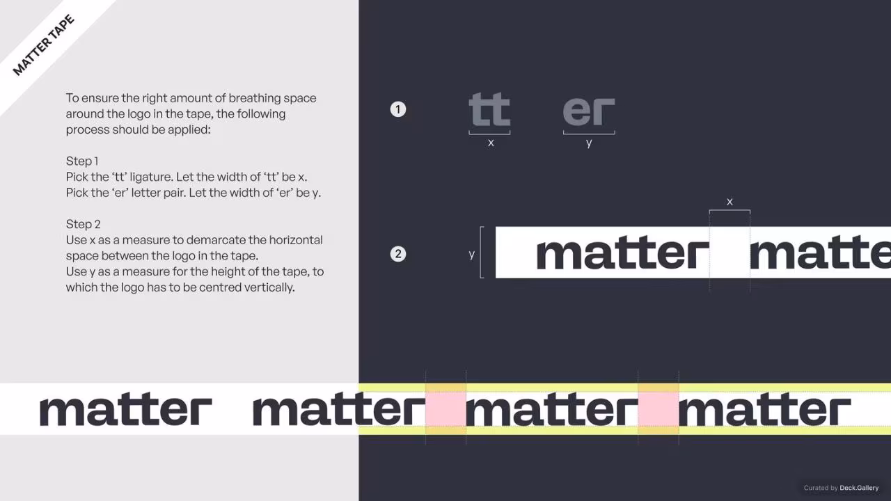 Matter Insurance Brand Guidelines 2023, slide 23