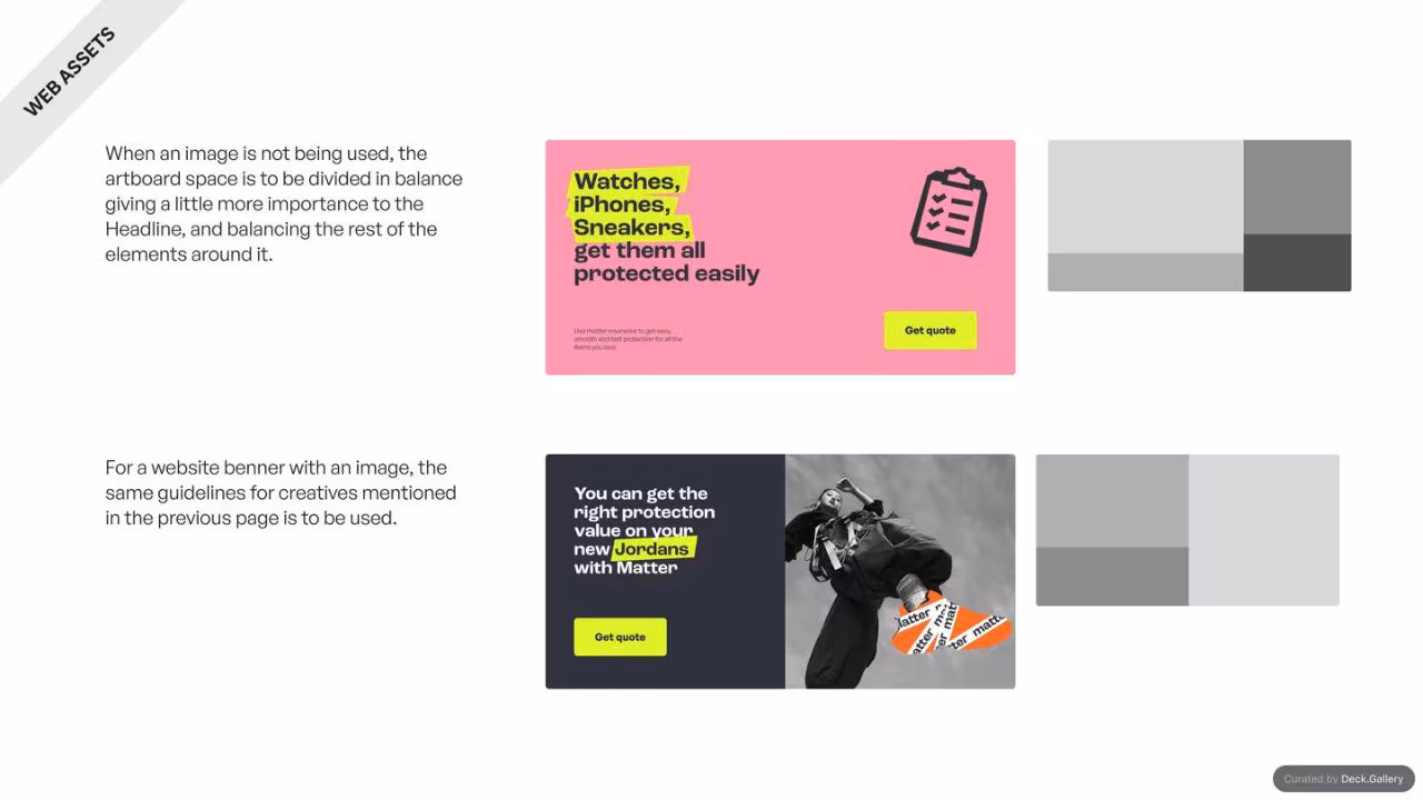 Matter Insurance Brand Guidelines 2023, slide 30