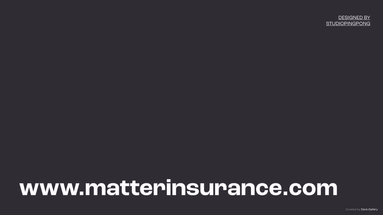 Matter Insurance Brand Guidelines 2023, slide 34