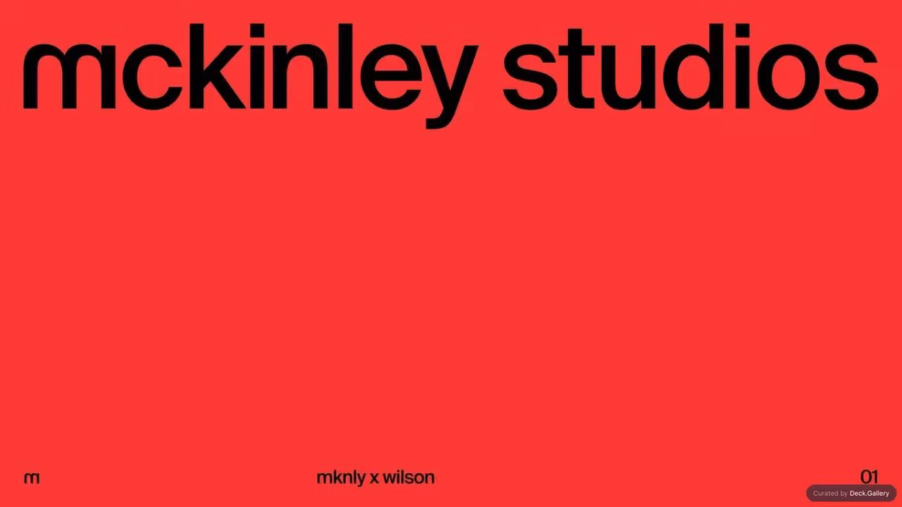 McKinley Studios Pitch Deck