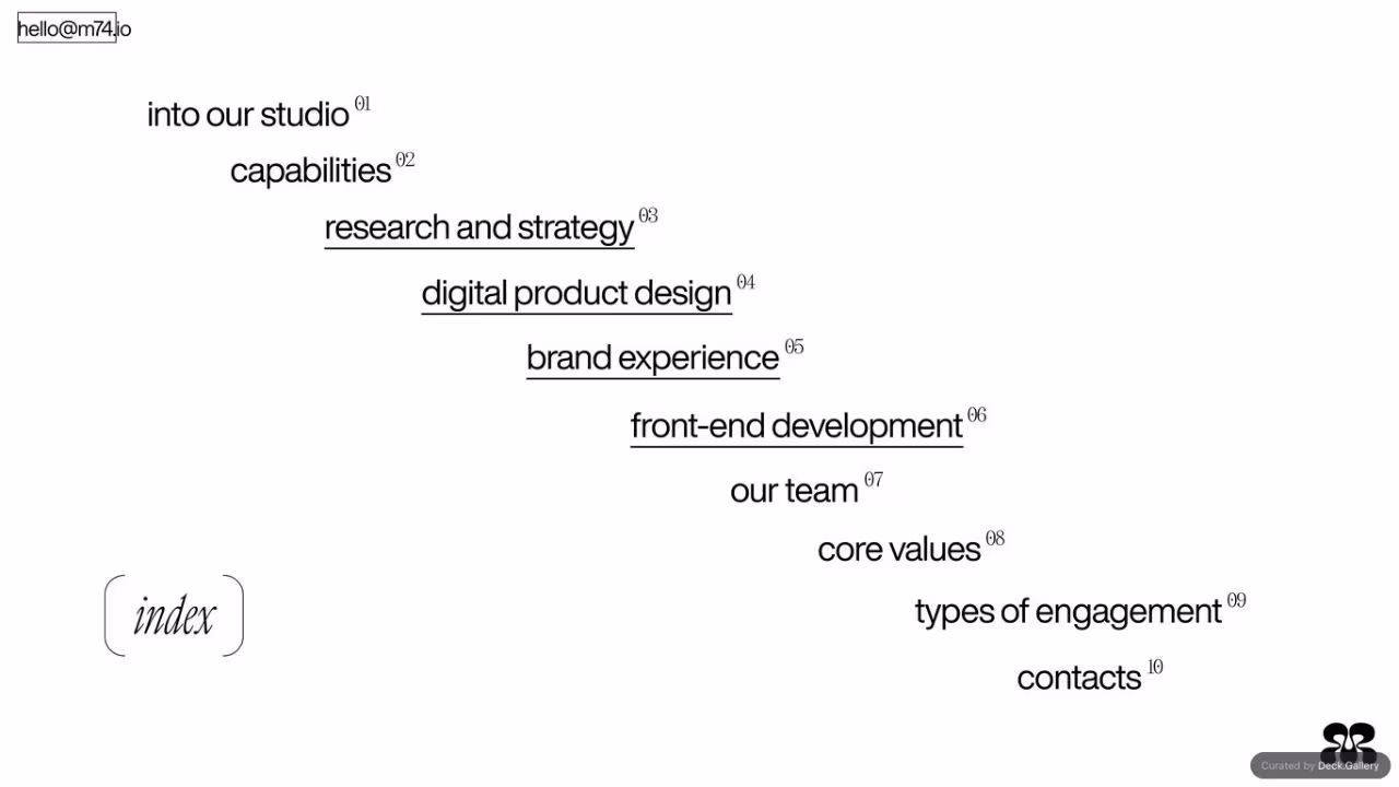 Mindset Studios Capabilities Deck 2024, slide 2