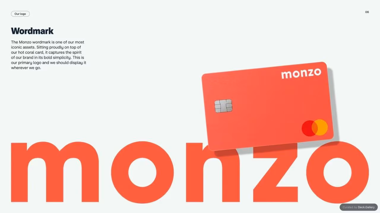 Monzo Brand Style Guide 2022, slide 6