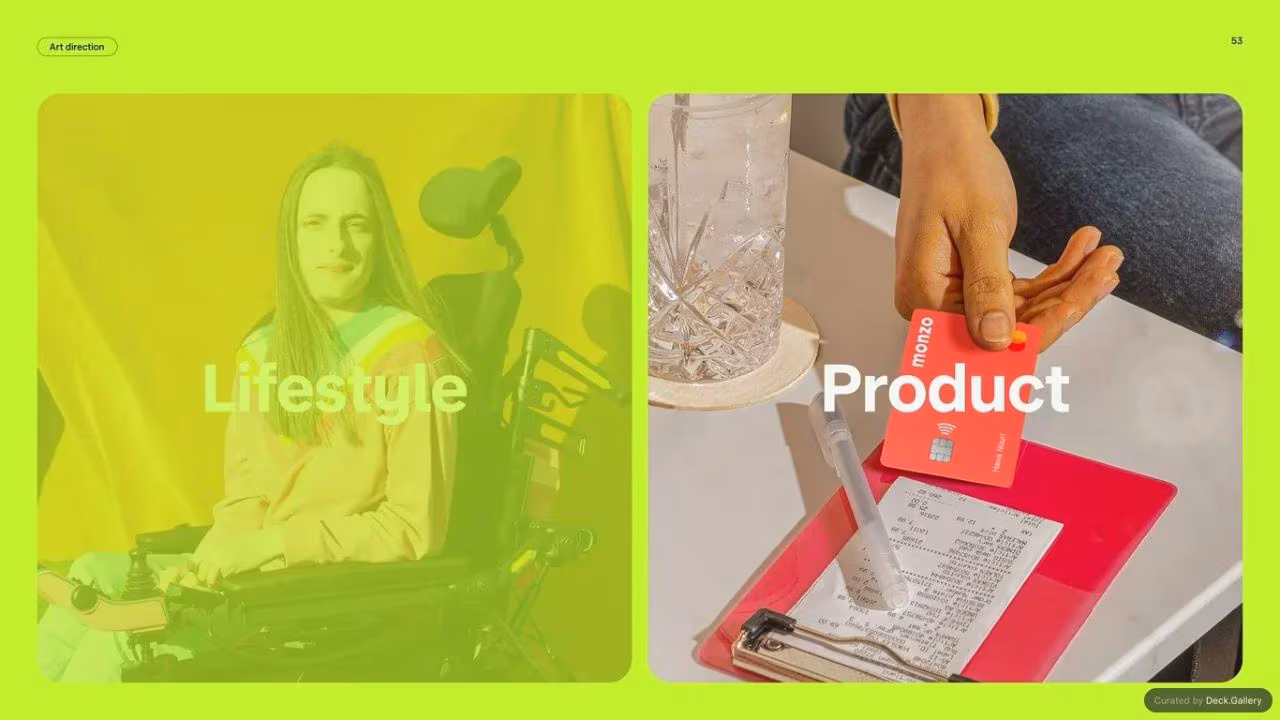 Monzo Brand Style Guide 2022, slide 53