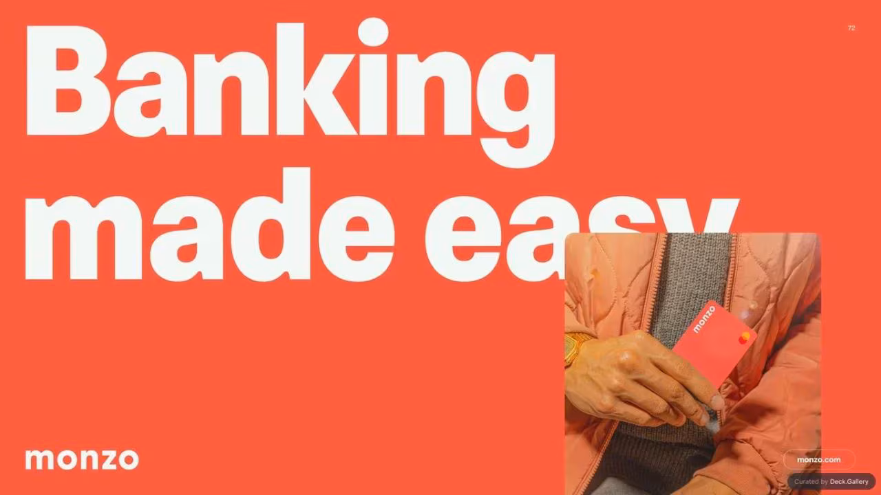 Monzo Brand Style Guide 2022, slide 72