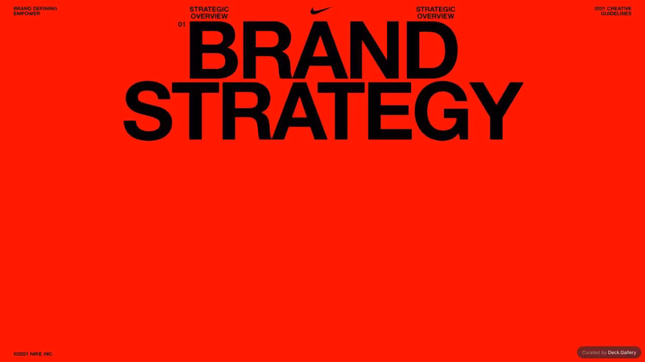 Nike Empower Creative Guidelines 2021, slide 5