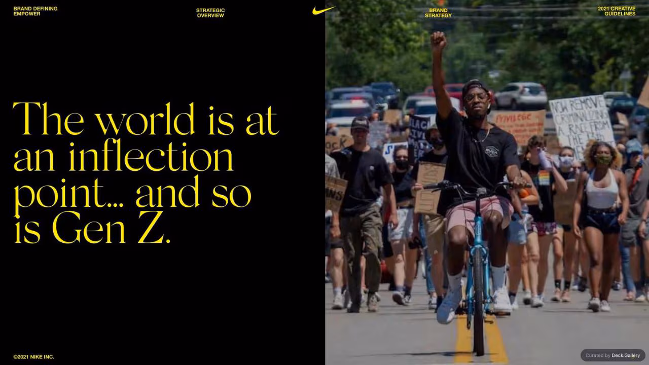 Nike Empower Creative Guidelines 2021, slide 6