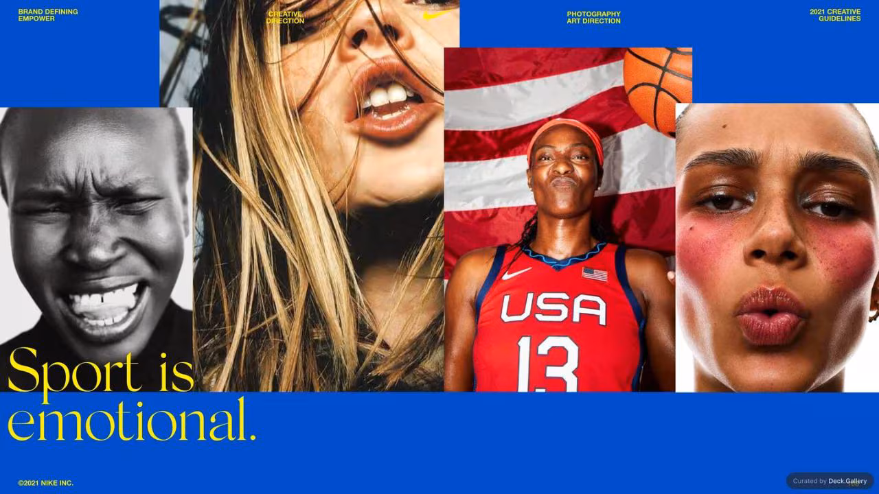 Nike Empower Creative Guidelines 2021, slide 108