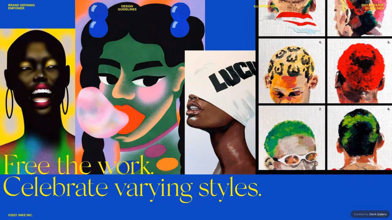 Nike Empower Creative Guidelines 2021, slide 119