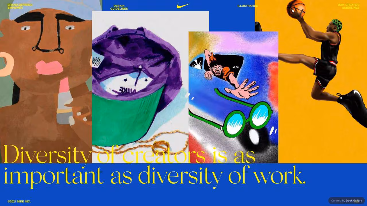 Nike Empower Creative Guidelines 2021, slide 120
