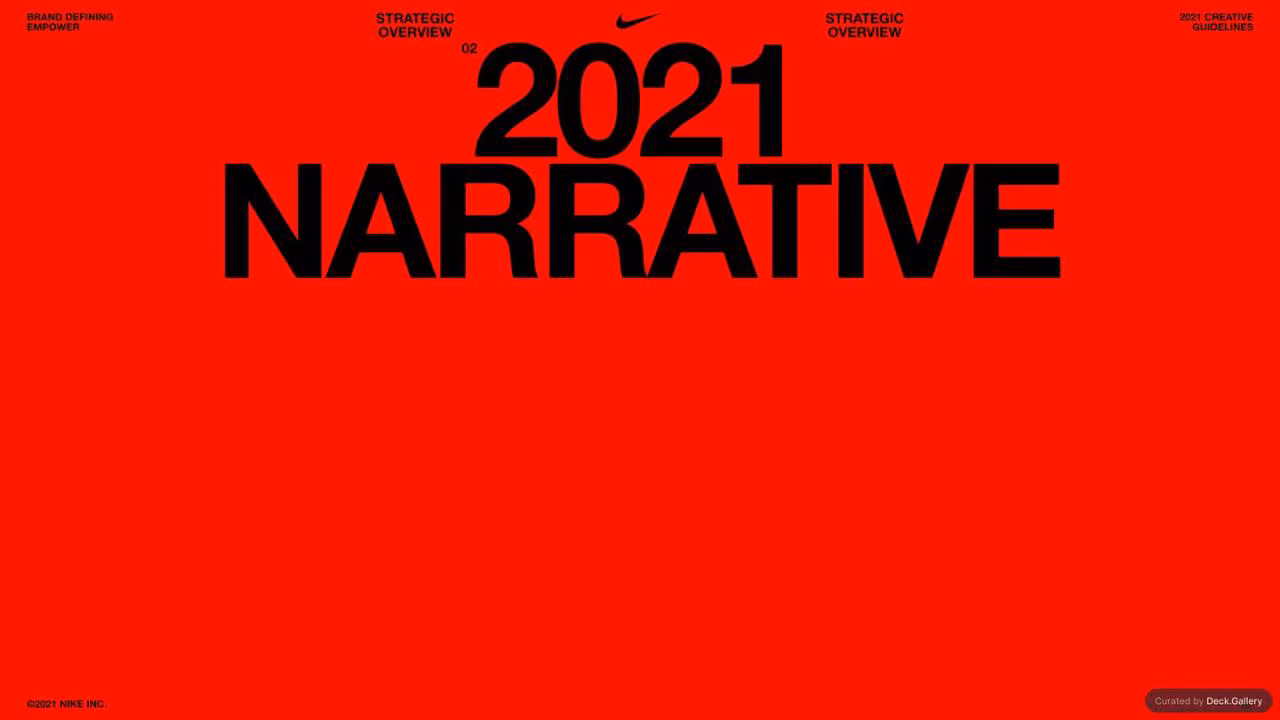 Nike Empower Creative Guidelines 2021, slide 16