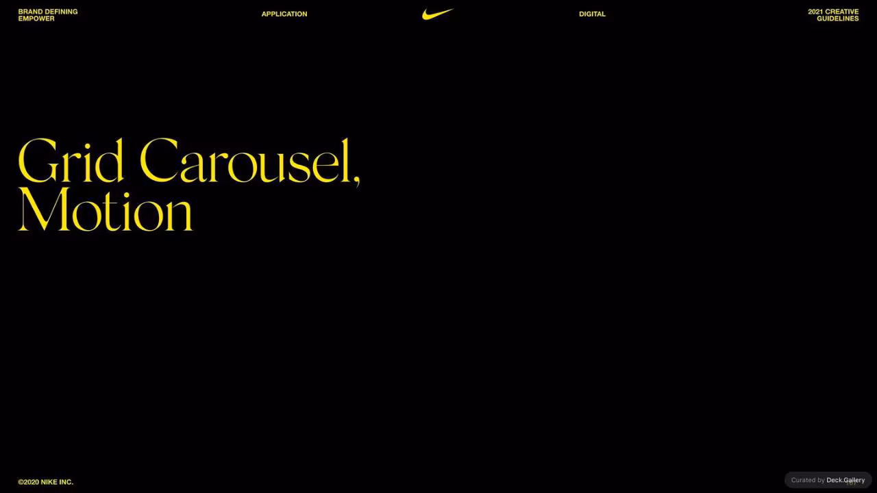 Nike Empower Creative Guidelines 2021, slide 167